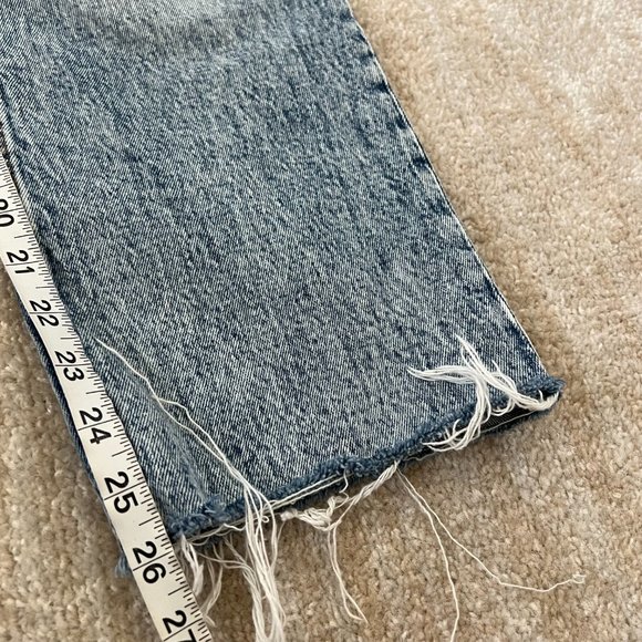 Abercrombie & Fitch The 90's Straight Ultra High Rise Jean 25 / 0 Blue - Picture 5 of 8